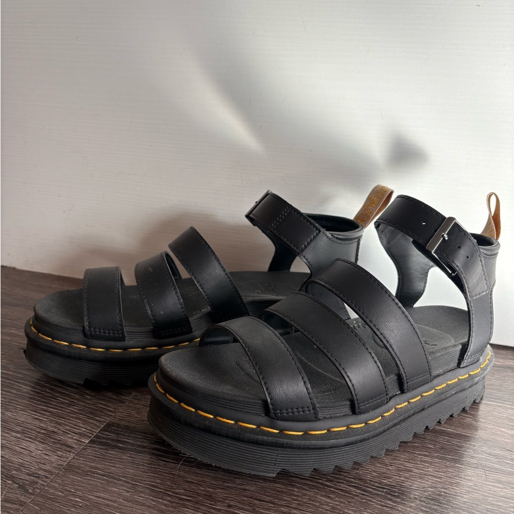Dr. Martens - Athena Leather Strap Sandals - Picture 2 of 2